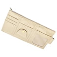thumbnail image 1 of Organizador de visera , guardar y ordenar, bolsa de almacenamiento de parasol automático, bolsillo de almacenamiento para tarjeta, teléfono Beige shamjiam Organizador de visera, 1 of 6