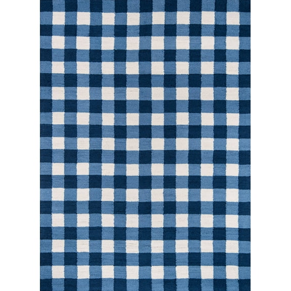Momeni Geometric Modern Area Rugs, Blue