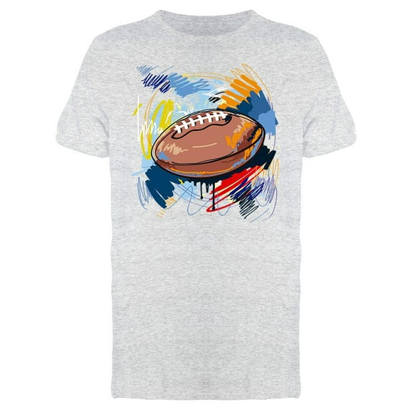 American Football Graphic T-Shirt Men -Image by Shutterstock, Male Small