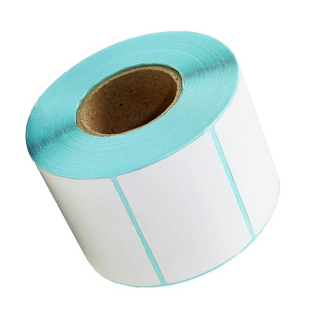 Tholdsy 500 piezas 70x50mm etiquetas de impresora de dirección adhesivas térmicas blancas en blanco cartulina