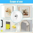TOPUNDER 12pcs Drill Adhesive Hooks Upgraded Adhesive Wall Mount Screw