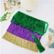 thumbnail image 4 of Falda de hierba de color carnaval para mujer, vestido de fiesta con flecos, accesorios decorativos, protector facial de poliéster para mujer, 4 of 7