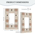 thumbnail image 5 of ZICANCN Outlet Covers Wall Plate, Abstract Hippie Boho Background Light Switch Cover Decorative, Duplex Toggle Combo 1-Gang, 5 of 9