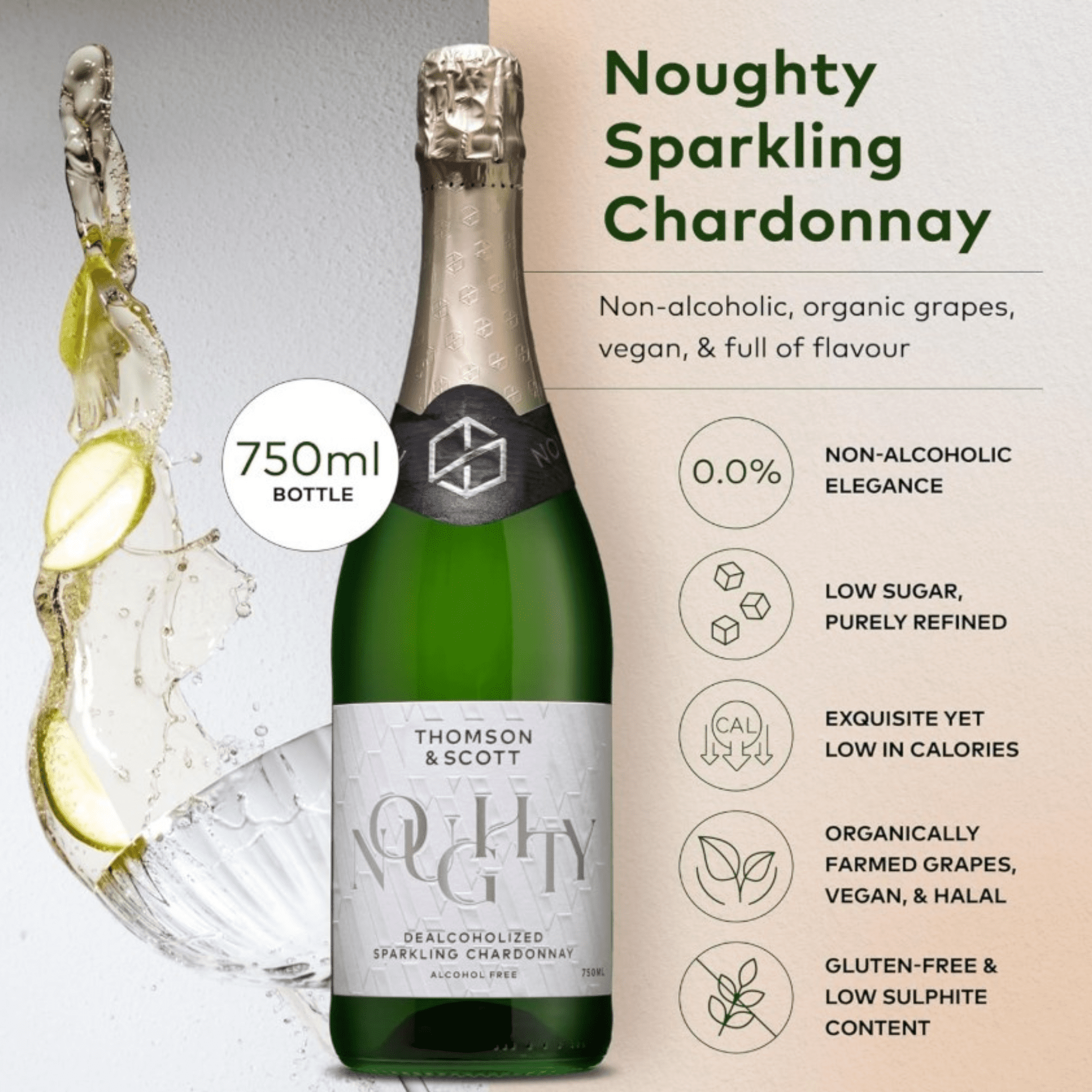 Noughty Non-Alcoholic Sparkling Chardonnay