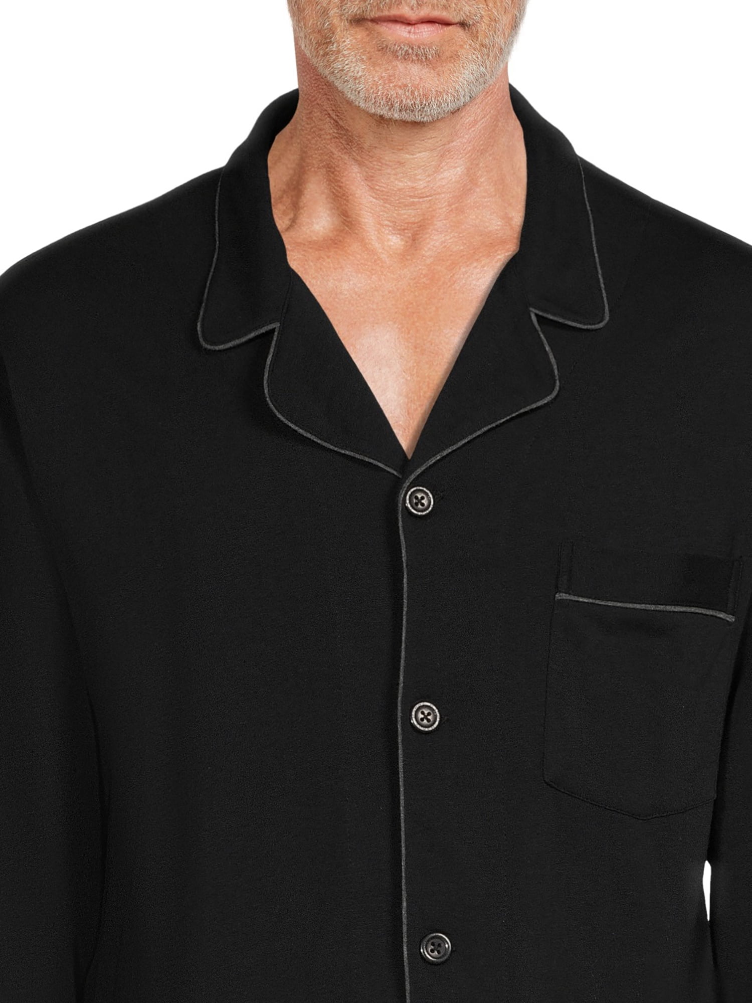 Hanes Men’s Ultrasoft Breathable Cotton Modal Stretch Knit Pajama Set, 2-Piece, Sizes S-5XL