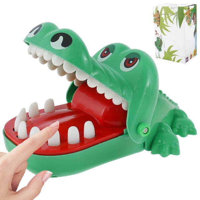 CNKOO Crocodile Bite Finger Game Crocodile Teeth Toys Biting Finger Dentist Games Funny Tricky Toys for 3+ Years Kids