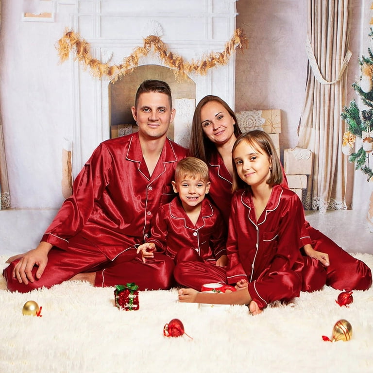 Solid color family pajamas hotsell