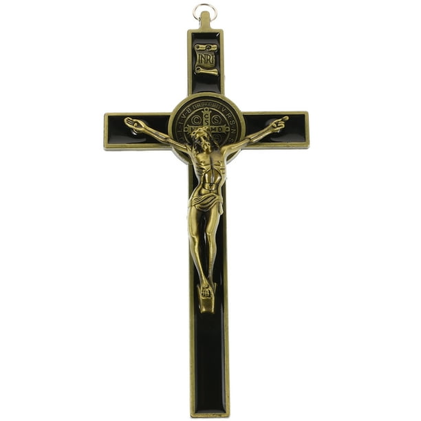 Adorno de crucifijo vintage, adorno de pared, cruces rústicas, decoración de pared, crucifijo, cruz de metal, cruz de Jesús, regalo católico