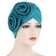 thumbnail image 2 of LEKODE Head Cover Turbans Boho Headband Head Wraps for Women Fashion Extra Large Hair Towel Satin Cap Satin Head Scarf Green One Size, 2 of 2