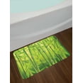 thumbnail image 2 of Bamboo Bath Mat, Close up of Bamboo Sprouts Stems Nature in Tropical Rain Forest Wildlife Asian Feng Shui, Non-Slip Plush Mat Bathroom Kitchen Laundry Room Decor, 29.5 X 17.5 Inches, Green, Ambesonne, 2 of 2