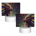 thumbnail image 2 of Fotbe Rainbow Scales Fantasy Dragon Pattern Acrylic Night Light Gift with 3 Color ModesTouch-Sensitive LED Lamp Perfect Gift for Mother's Day, Birthday, or Christmas, 2 of 9