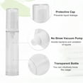 thumbnail image 5 of Unique Bargains 6pcs Airless Pump Bottles Clear 0.33 Oz 10ml Travel Pump Bottle Dispenser for Foundation, 5 of 7