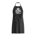 thumbnail image 2 of Matoen12 Polyester Suspenders Neck Apron Adjustable for Home Kitchen Work Clothes Barbecue Baking Apron Holiday Gift, 2 of 6