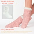 thumbnail image 4 of cosyone1997 Women’s 2-Pair Fuzzy Slipper Socks with Grips, Warm House Socks, 4 of 6
