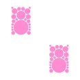 thumbnail image 1 of Wosthever 1 Juego de calcomanías de pared, adornos de fondo simples para el hogar, decoración de la habitación de los niños, póster interior, Rosa brillante 210*297mm 2piezas Wosthever CBP380147, 1 of 5