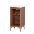 thumbnail image 5 of Sink Vanity Cabinet, White Walnut, Wood, Hotel Bedroom Bathroom, Modern Contemporary HB34661, 5 of 11