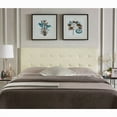 thumbnail image 4 of Jessenia Tufted Upholstered Headboard, Height Adjustable Queen Size Headboard, Bed Backboard Padded Premium Fabric Headboard- Cream, 4 of 6