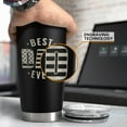 thumbnail image 3 of Best Dad Ever Tumbler with Lid - Dad Nutrition Facts 20oz Insulated Stainless Steel Mug - Coffee Mug for Travel Outdoor Sport Office, Gift for Father‘s Day Birthday, 3 of 6