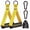 Yellow, variant on Handles for Cable Machines, Exercise Grips for Resistance Bands, Gym Equipment Cable Handles, Attachments Ideal for Home Gym Cable Training Systems.