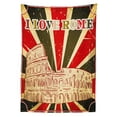 thumbnail image 3 of Ambesonne Saying Tablecloth Rectangular Table Cover, Italian Rome Lettering, 60"x90", Red Dark Green and White, 3 of 4