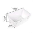 thumbnail image 7 of oshhni Hanging Fence feed Trough Versatile Livestock feed Trough Water Bucket Goose Turkey Water Trough Feeding Container White, 7 of 7