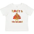 thumbnail image 3 of Inktastic Turkey and Touchdowns Cute Thanksgiving Football Design Boys or Girls Baby T-Shirt, 3 of 5