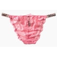 thumbnail image 2 of Victoria's Secret Very Sexy Bling Shine Strap Logo Bikini Panty Rose Pink Lace Size Large NWT, 2 of 2