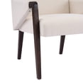 thumbnail image 6 of Christopher Knight Home 7-Piece Modern Espresso Oval Dining Table and Linen Upholstered Chairs, 6 of 16