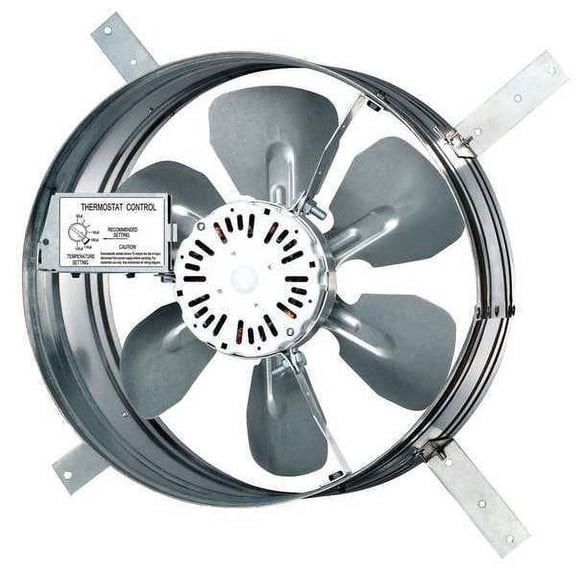 1pack Dayton 10W198 1220 CFM Gable Mount Attic Fan, 120V
