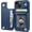 Blue, variant on MYKOMI Compatible with iPhone 13 Wallet Case with Card Holder, PU Leather Kickstand Card Slots Case, Double Magnetic Clasp Durable Shockproof Cover 6.1 Inch(Blue)
