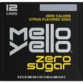 Mello Yello Diet Zero Sugar Citrus Soda Pop, 12 fl oz, 12 Pack Cans