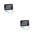 thumbnail image 1 of Greeniant 12 piezas de pernos de freno de disco de bicicleta portátil M5x10mm elegante T25 accesorios de tornillos de ciclo de actividad al aire Gris plateado 2piezas, 1 of 6