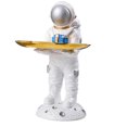 thumbnail image 1 of Bandeja de resina para astronauta, regalos de vacaciones, bandeja de almacenamiento de estatua de astronauta para sala de estar Hugtrwg Para estrenar, 1 of 1