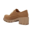 thumbnail image 4 of Zapato Mujer Kipon Vestir Oxford Tacón Ancho cafe 24.5, 4 of 6