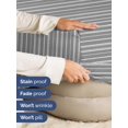 thumbnail image 4 of Sábana bajera ajustable CGK Unlimited Hotel Luxury King Grey Stripes, 4 of 7