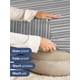 thumbnail image 4 of Sábana bajera ajustable CGK Unlimited Hotel Luxury King Grey Stripes, 4 of 7