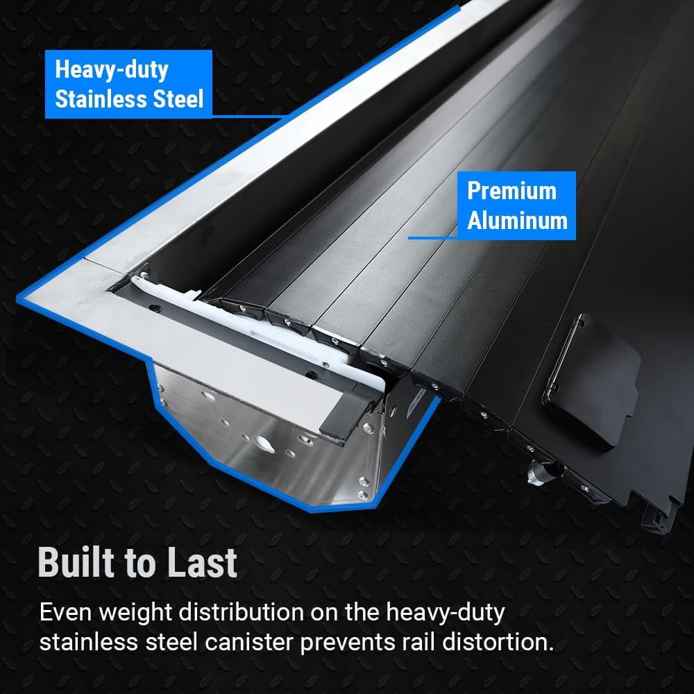 Syneticusa AR Hard Aluminum Retractable Truck Bed Tonneau Cover for 2022-2025 Maverick 4'6" (54.4") bed