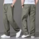 thumbnail image 4 of Pantalones para hombre Pantalones anchos casuales para hombre Pantalones sueltos de negocios rectos Y2k holgados Nuevo en Harajuku Moda larga Estilo coreano Algodón Venta, 4 of 5