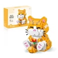 thumbnail image 2 of NICKSUN Cute Animal Building Block Set, Orange Cat Mini Bricks Toy Gift for Kid Adult 834Pcs, 2 of 8