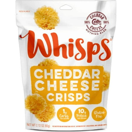 Cello Whisps Cheese Crisps - Cheddar (2.12oz) - Walmart.com