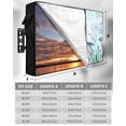 thumbnail image 7 of Outdoor TV Cover 48 to 50 Inch Weatherproof, Summer Ocean Waterproof TV Screen Protector for Outside Decor with Zipper and Pocket 48"L x 30"H , Coastal Jellyfish Coral Turquoise, 7 of 7