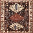 thumbnail image 1 of Ahgly Company Indoor Square Traditional Light Copper Gold Persian Area Rugs, 8' Square, 1 of 6