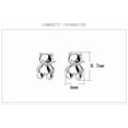 thumbnail image 4 of Cute Bear Small Stud Earrings 999 Sterling Silver for Women Lovely Animal Tiny Cartilage Tragus Earring Studs Statement Post Fashion Jewelry Gifts Hypoallergenic Daughter BFF, 4 of 9
