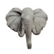 thumbnail image 1 of Heavy Duty Elephant Head Suspensión Montada En La Pared De Resina Sombrero Bolsas Gancho Gris El 12x5.5x13cm Macarena Gancho de resina, 1 of 5