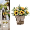 thumbnail image 2 of zhangmingg Farmhouse Spring Sunflower Hanging Floral Garland for Wall Front Door Decoration, 2 of 8
