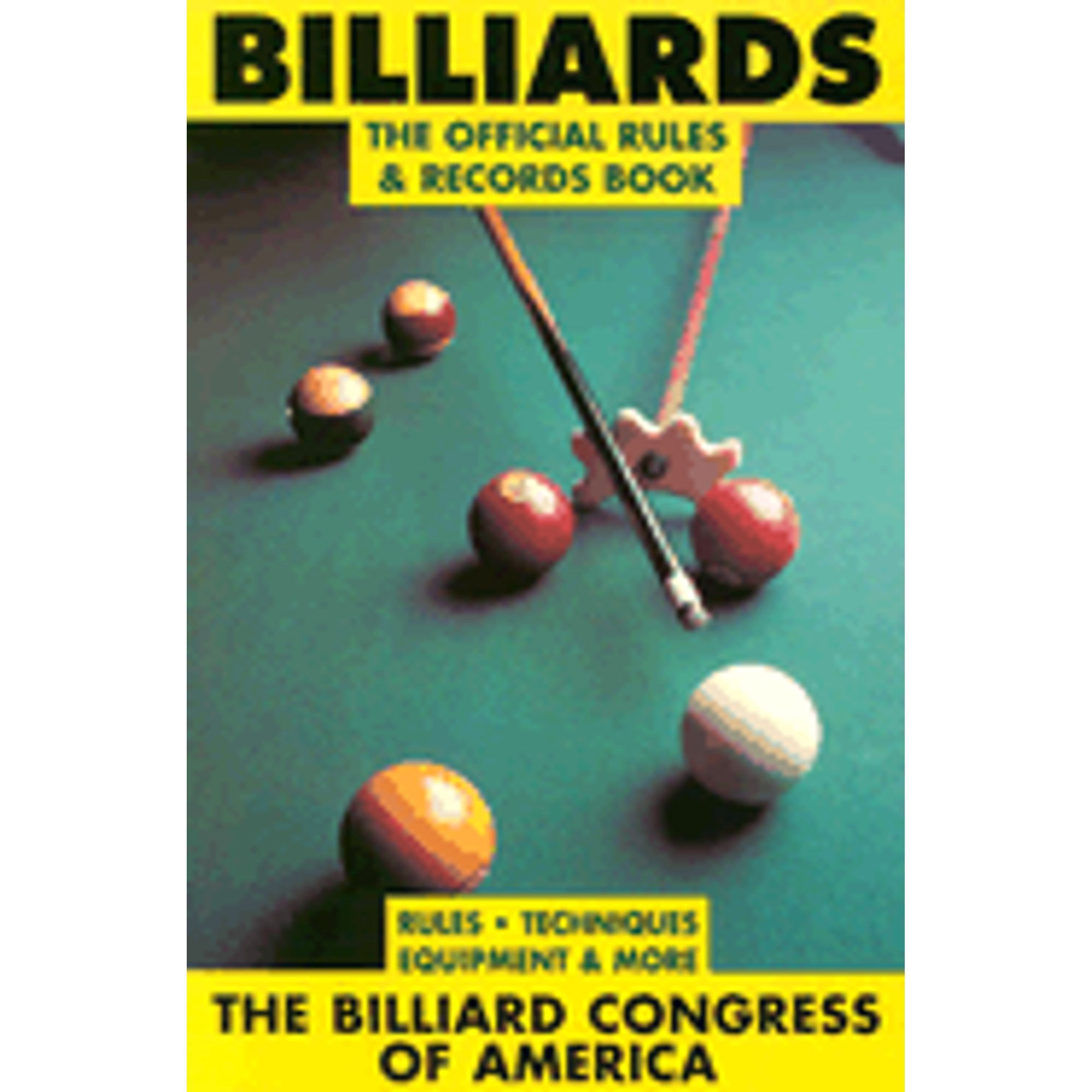 Billiards: The Official Rules and Records Book by Billiard Congress of America (Paperback) English