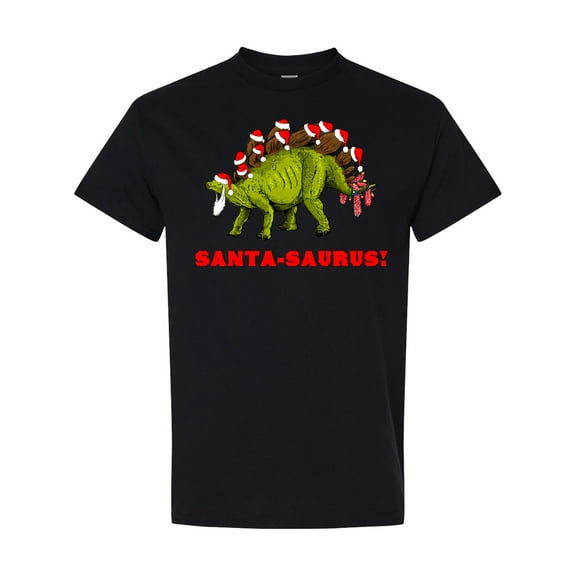 Inktastic Santa-saurus Christmas Dinosaur T-Shirt