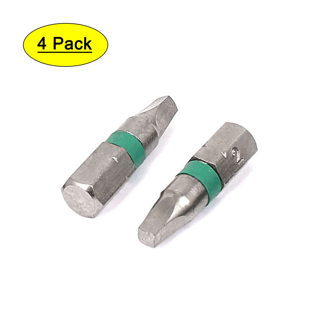 1/4" Hex Shank 3mm x 3mm Square Head Screwdriver Bits 4pcs
