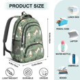 thumbnail image 5 of Cat and Music Note Green Pattern Backpack for School, Cute School Bag with Adjustable Shoulder Straps and Padded Back, 16.9"x12.6"x5.9", 5 of 5
