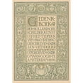 thumbnail image 2 of Antoon Derkinderen 18x24 Gold Ornate Framed and Double Matted Museum Art Print Titled - Title Page of Gedenkboek Der Hollandsche Painting from the Tydperk from 1860 to 1890 (1896), 2 of 4